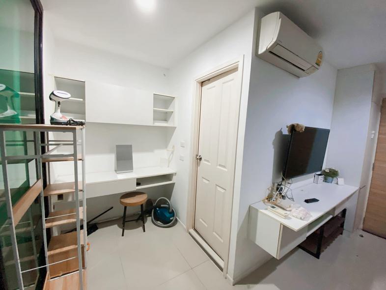 Project condo Pause sukhumvit 107 Size 1 bedroom, 1 living room, 1 bathroom, 1 kitchen with balcony. 30 sq.m. ห่างจาก BTS แ...