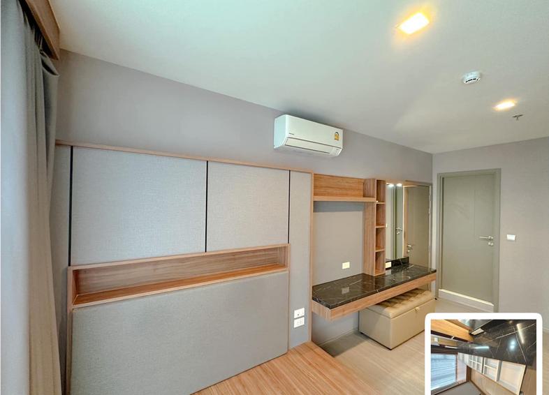 Project Life Asoke Hype  Size 1 Bed Room plus, 1 bedroom, 1 bathroom, with multi-purpose room It's a private corner room. 4...