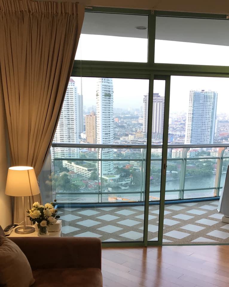 Project Chatrium Riverside Condominium Size 1 bedroom, 1 bathroom with living room, storage room, kitchen 66 sq.m. ให้เช่า ...