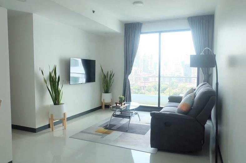 Project Supalai Premier Place Sukhumvit 21 (Asoke) Size 2 bedrooms, 2 bathroom, 1 living, 1 kitchen, 2 balcony 77.59 sq.m. ...