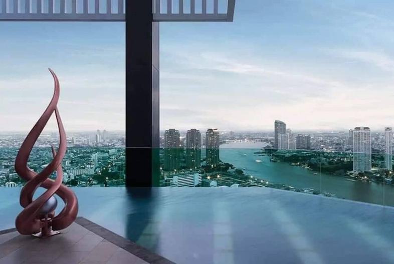 Project Rhythm Sathorn Size 1 Bedroom 1 Bathroom 1 Living Room (Fully Furnished) 45 sq.m. ขายคอนโด Rhythm Sathorn (ติดริมถน...